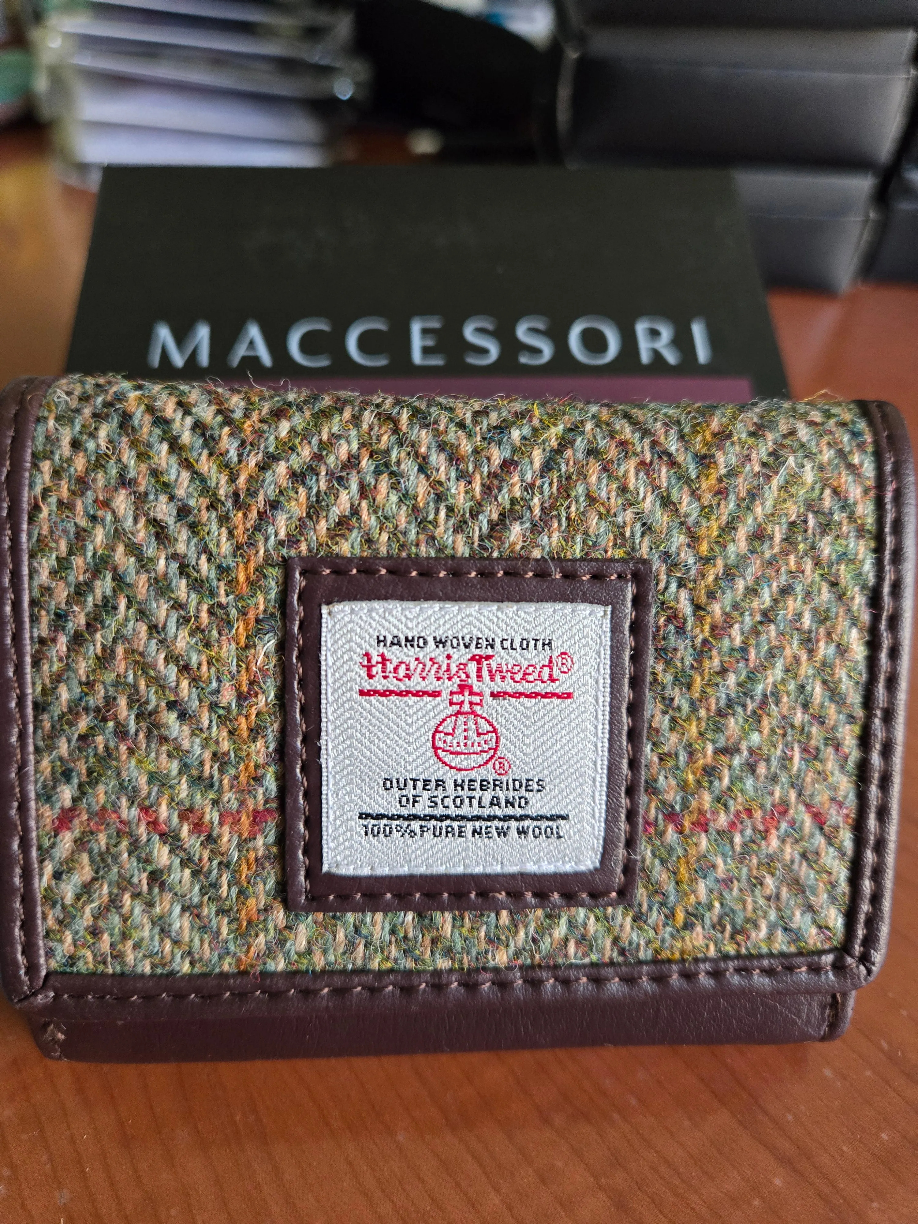Harris Tweed Trifold Purse