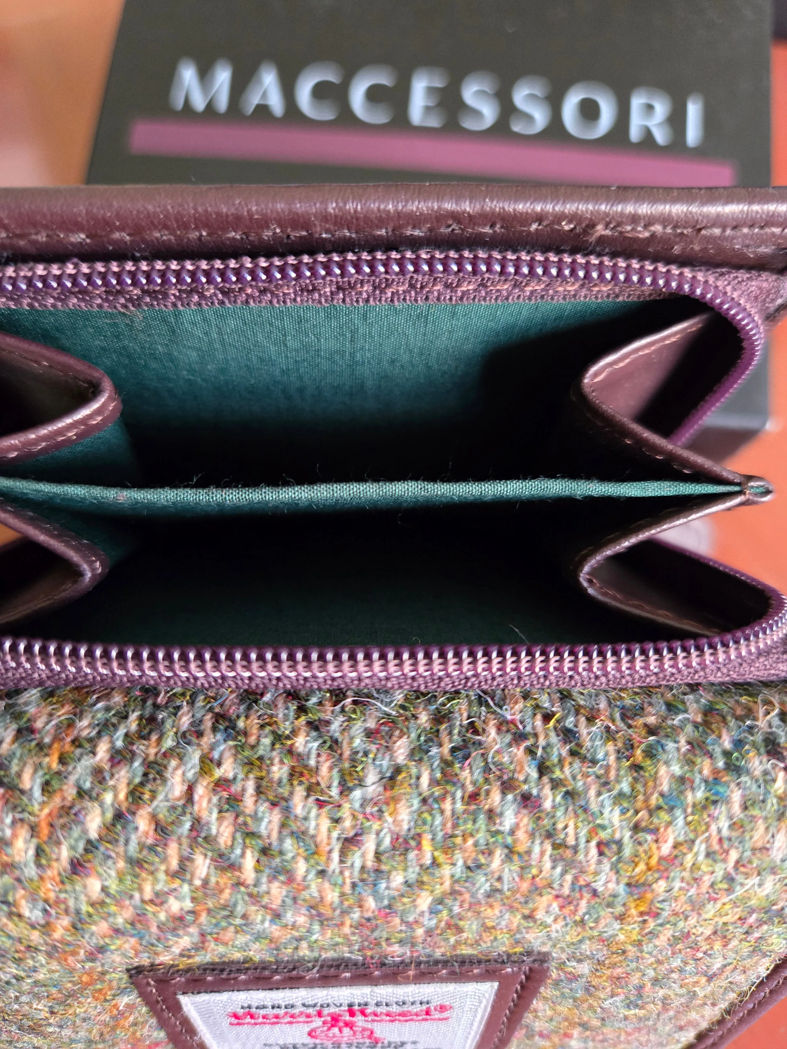 Harris Tweed Trifold Purse