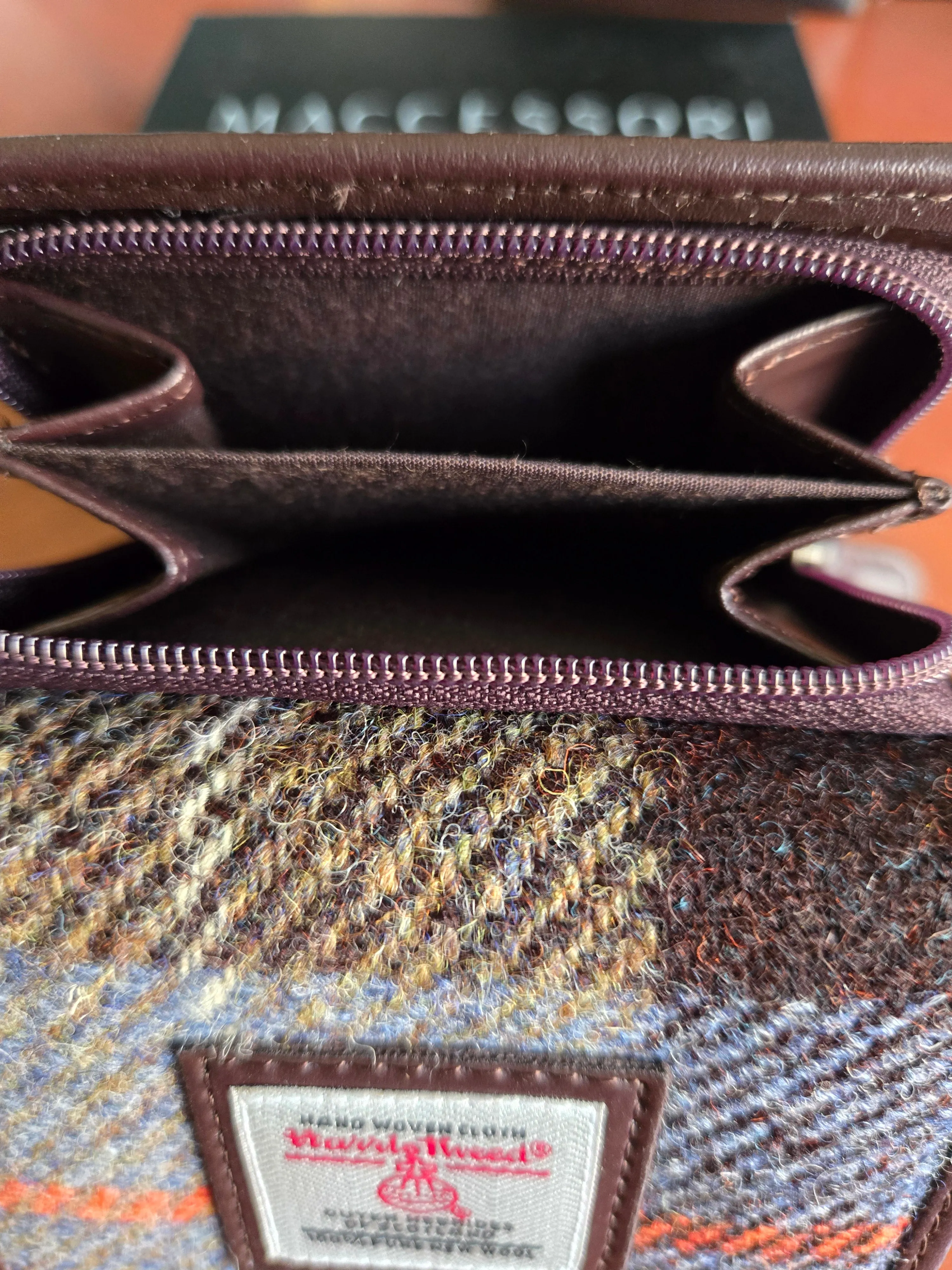 Harris Tweed Trifold Purse