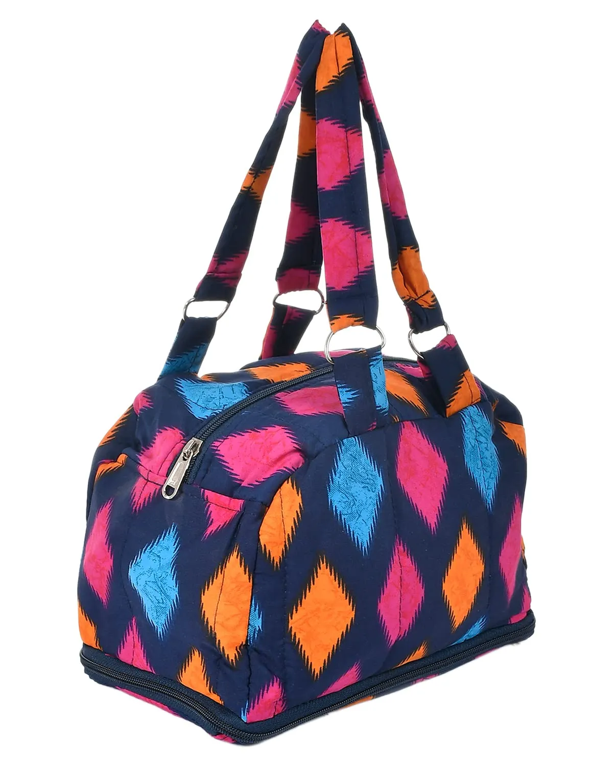 Heart Home Navajo Pattern Everday Use Women Bag for Travel: Shopping: School: Work- Pack of 2 (Blue)-50HH01150