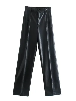 Jade Faux Leather Trouser