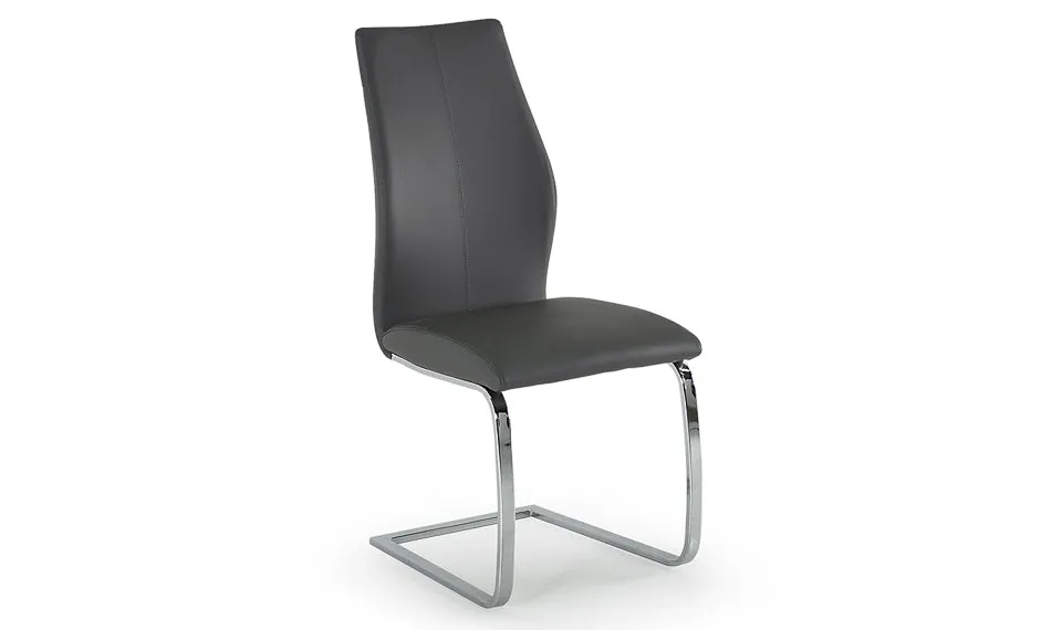 Jason - Grey Faux Leather Dining Chair