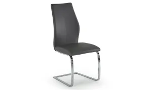 Jason - Grey Faux Leather Dining Chair