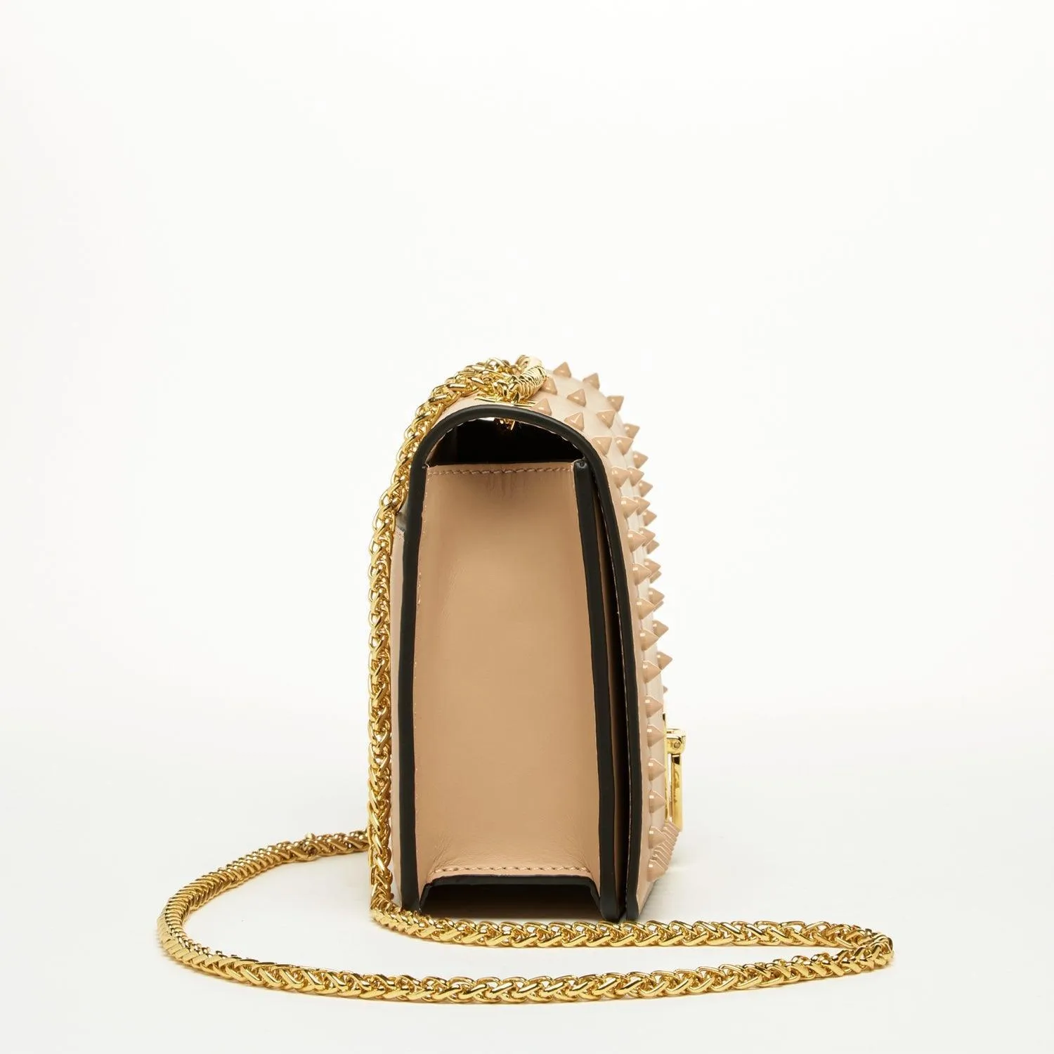 Josie Leather Purse Beige
