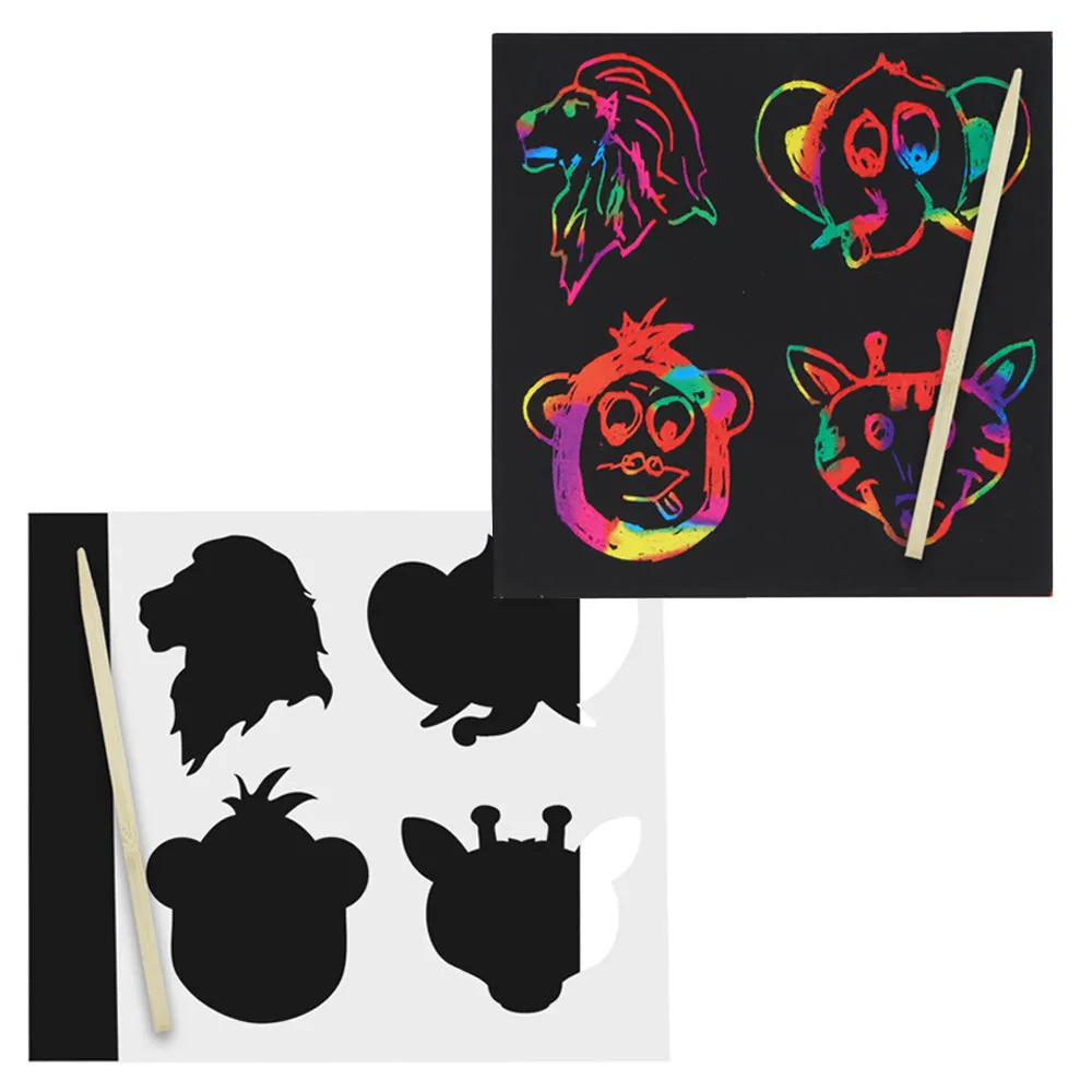 Jungle Mini Scratch Art - Eco Friendly