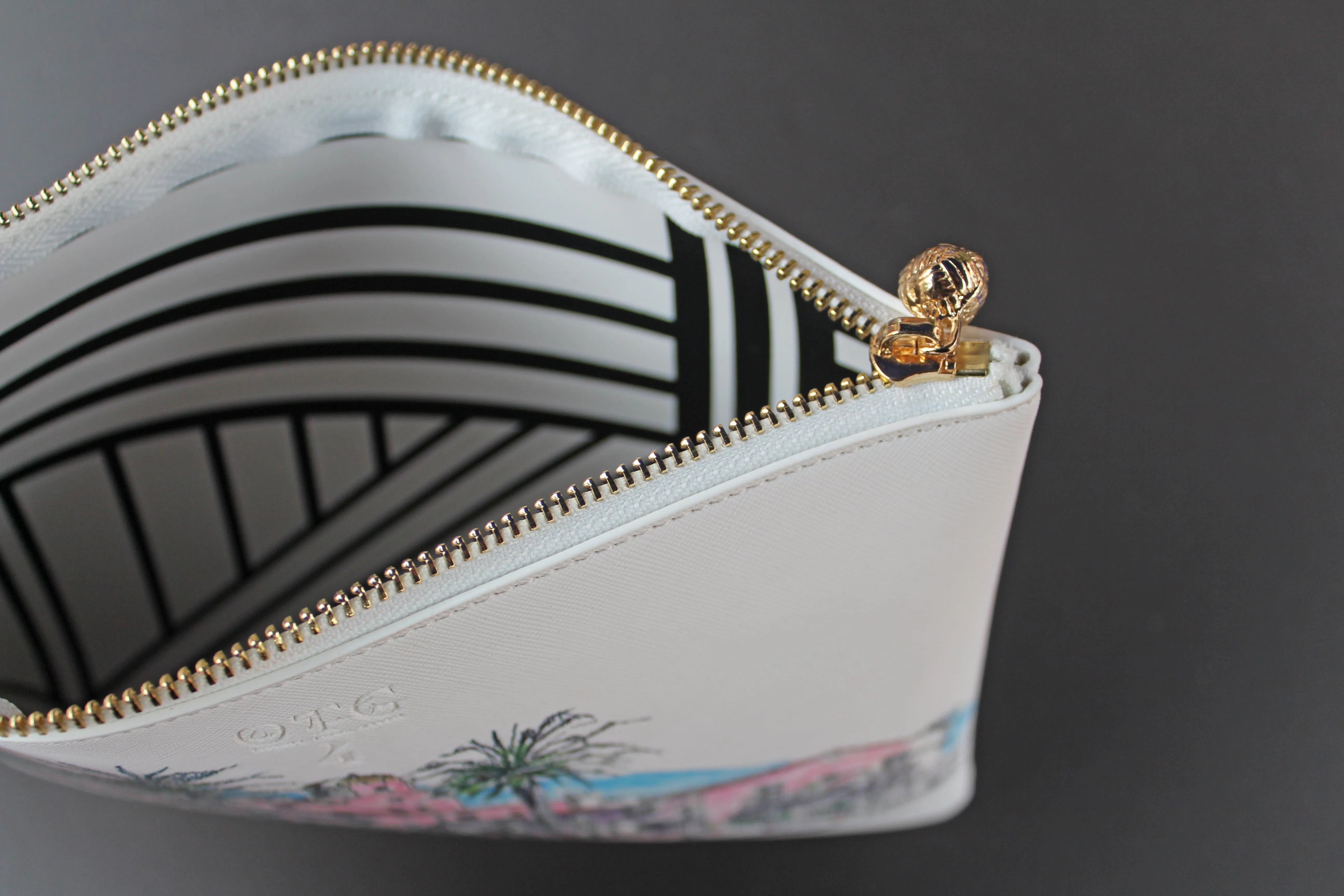 La Valencia Leather Clutch