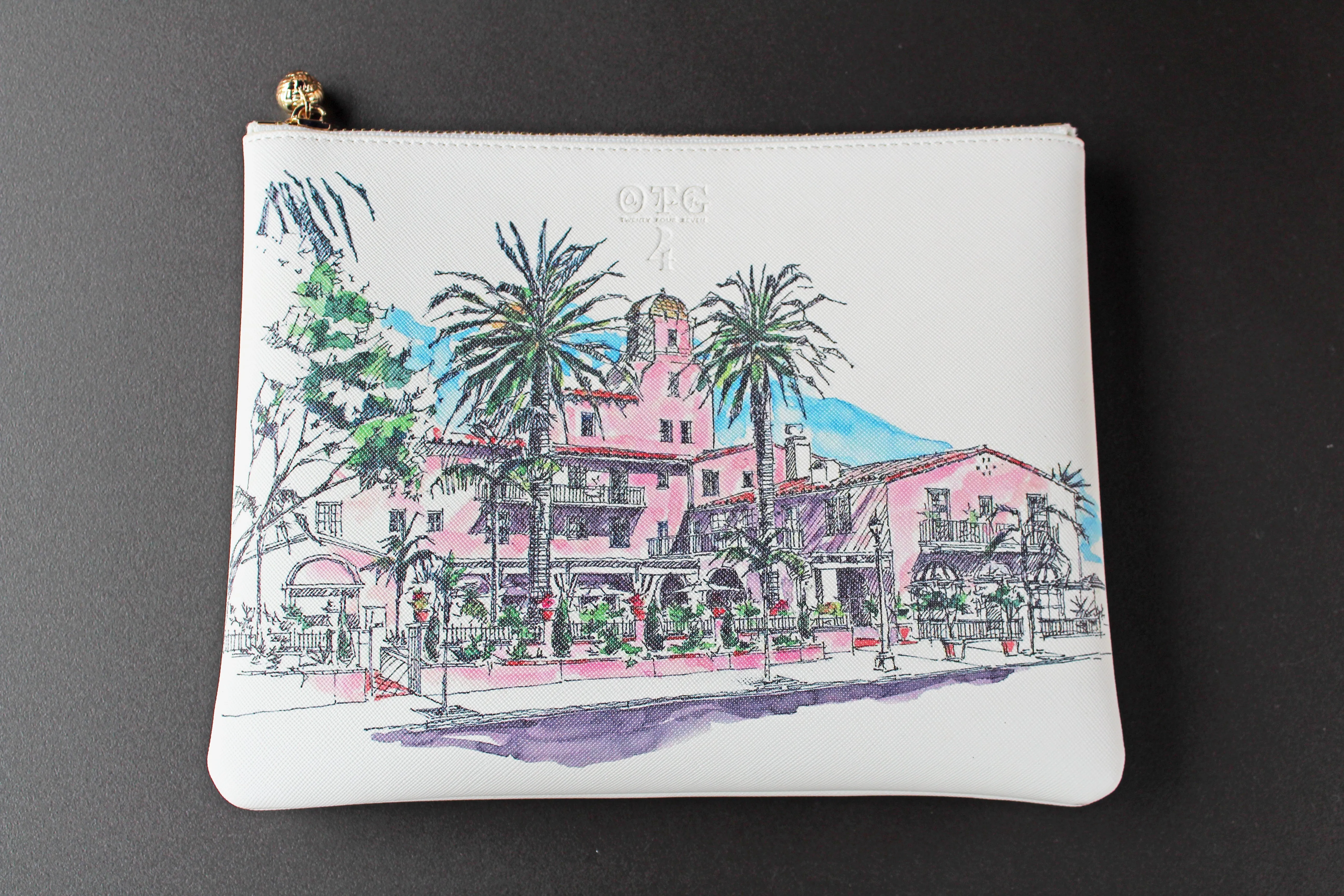 La Valencia Leather Clutch