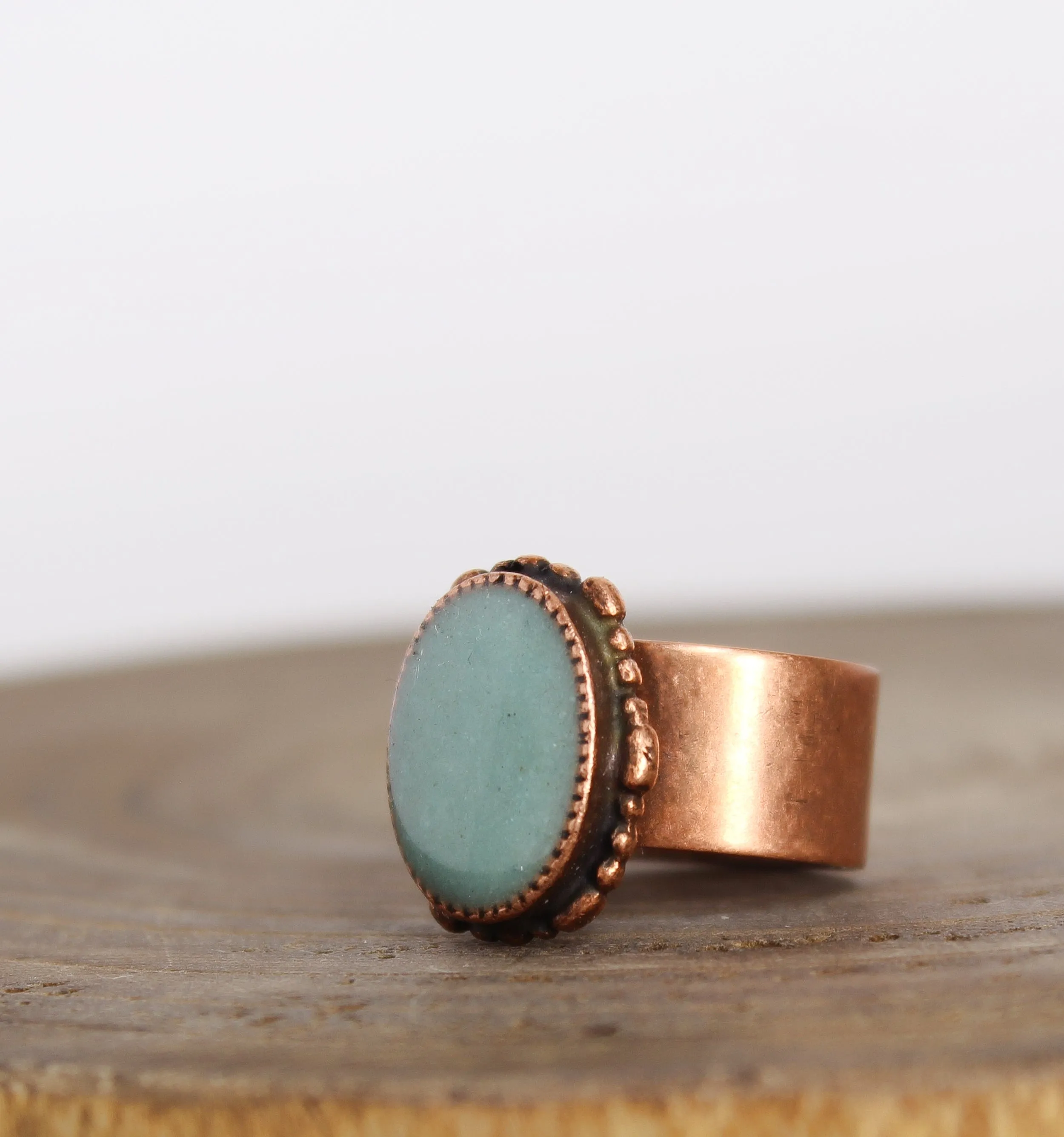 Large Turquoise Ring Copper