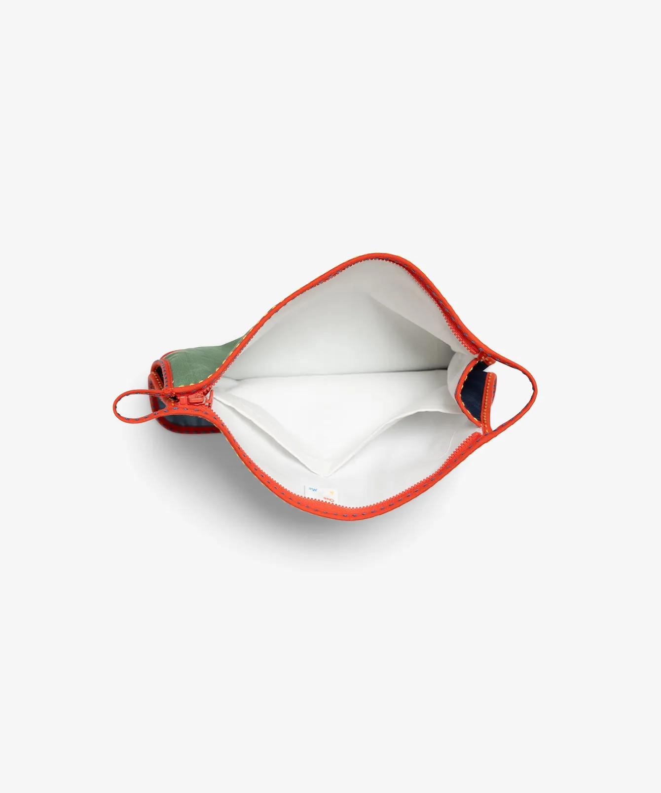 Large Zip Bag, Cool Color Block