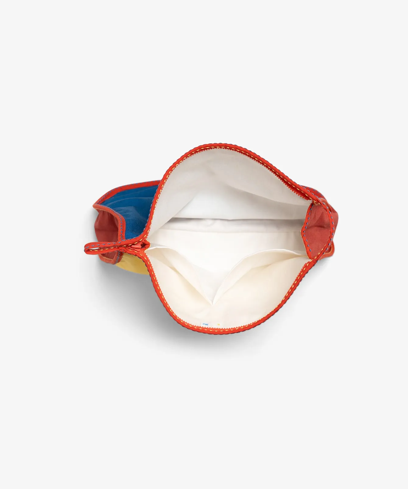 Large Zip Bag, Primary Color Block