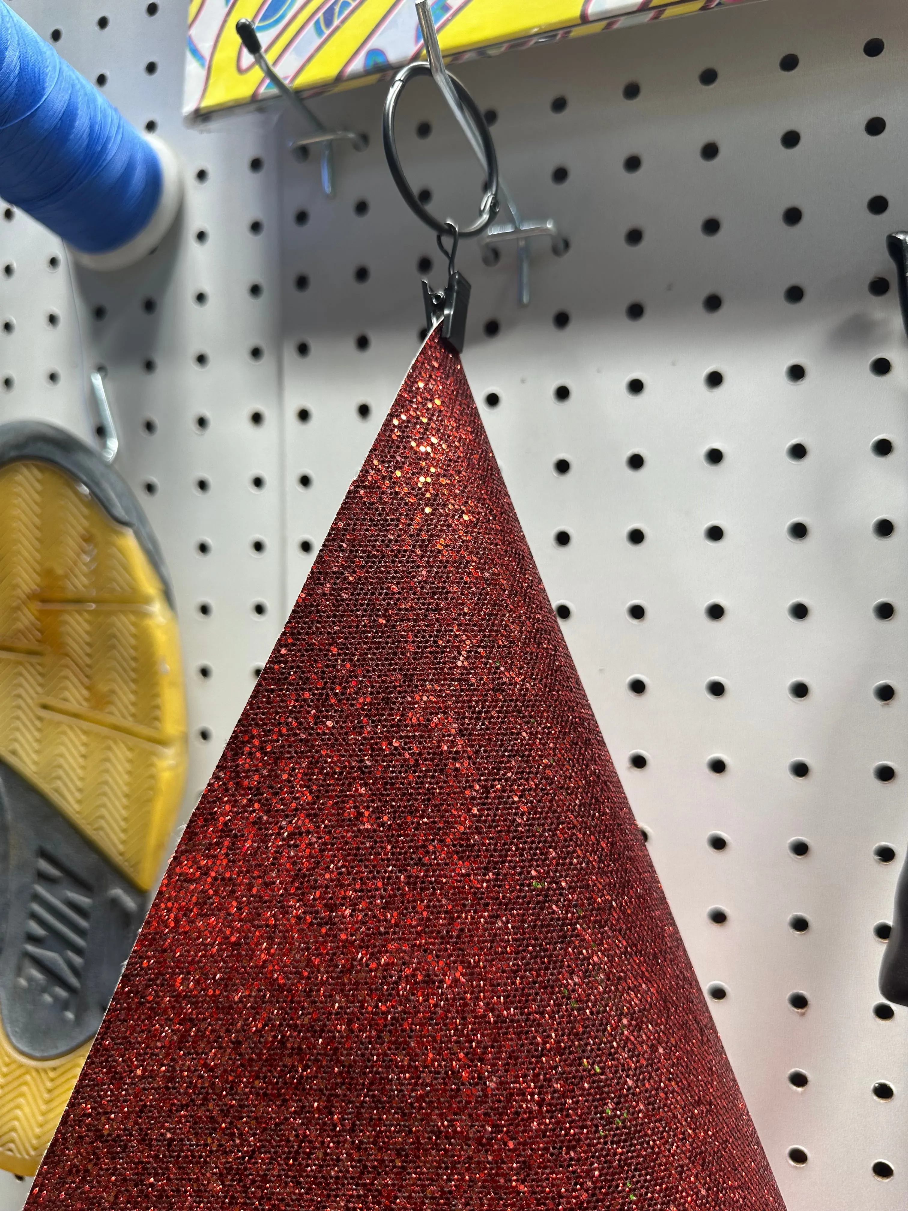 Leather - Glitter Red PU
