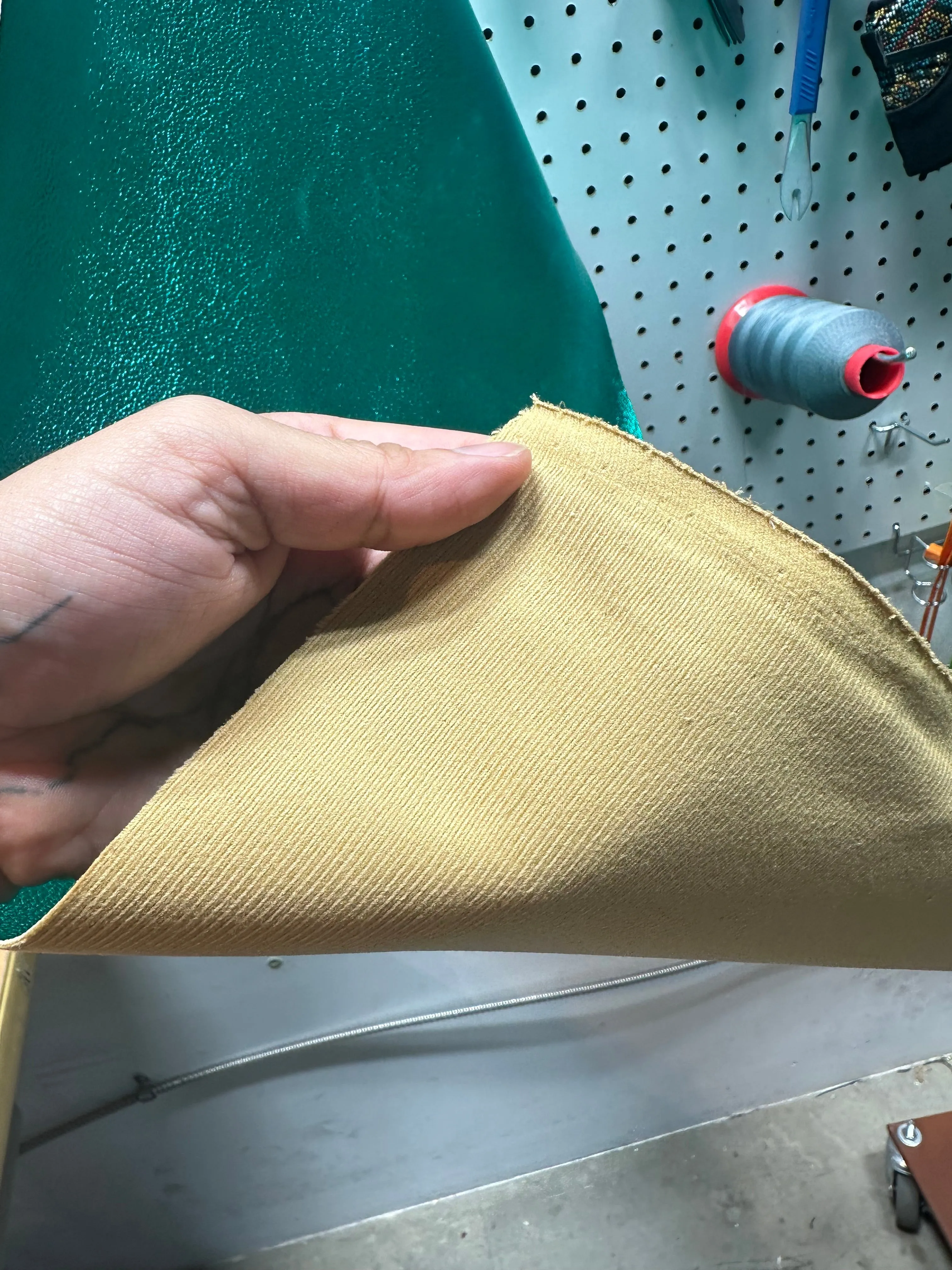 Leather -  Metalic Pebble Jade Green PU