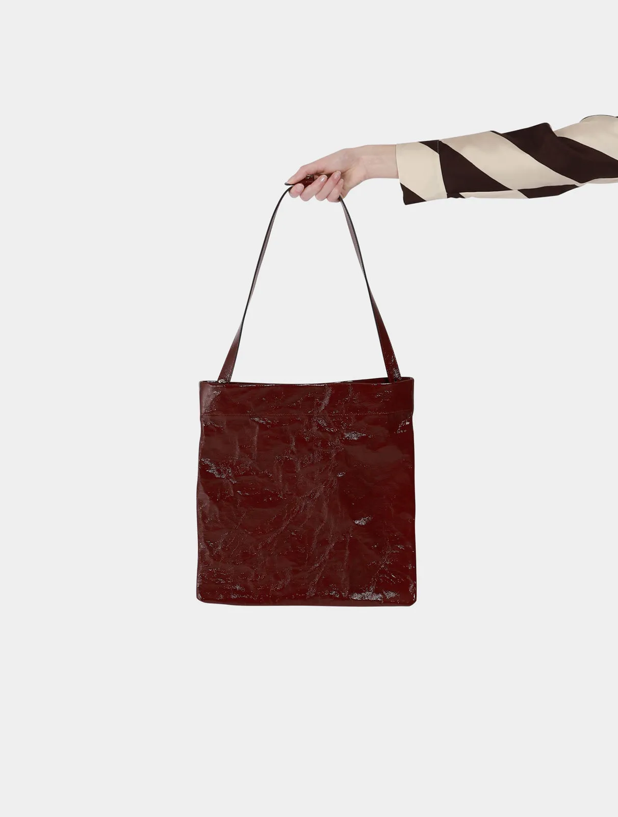 Leather Square Shoulder Bag