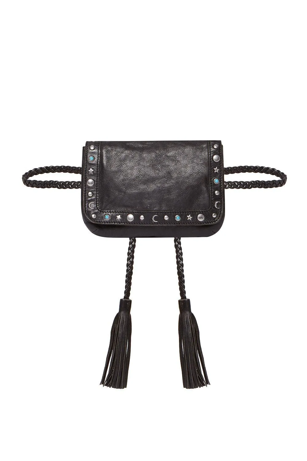 LEATHER WAIST BAG BLACK