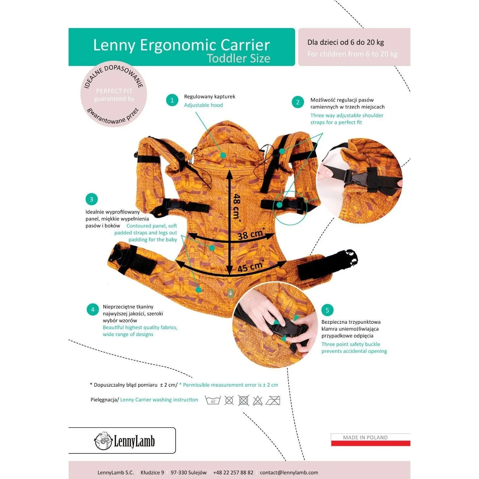 Lenny Lamb Ergonomic Carrier (TODDLER) - Icelandic Diamond