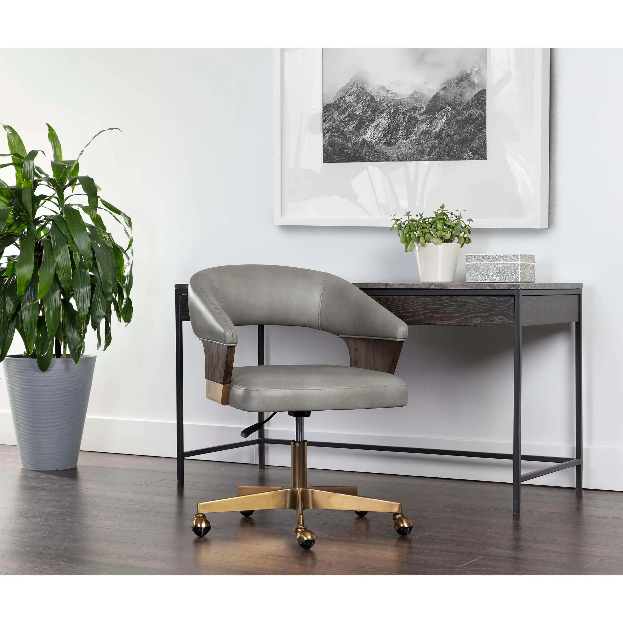 Leonce Office Chair, Bravo Metal