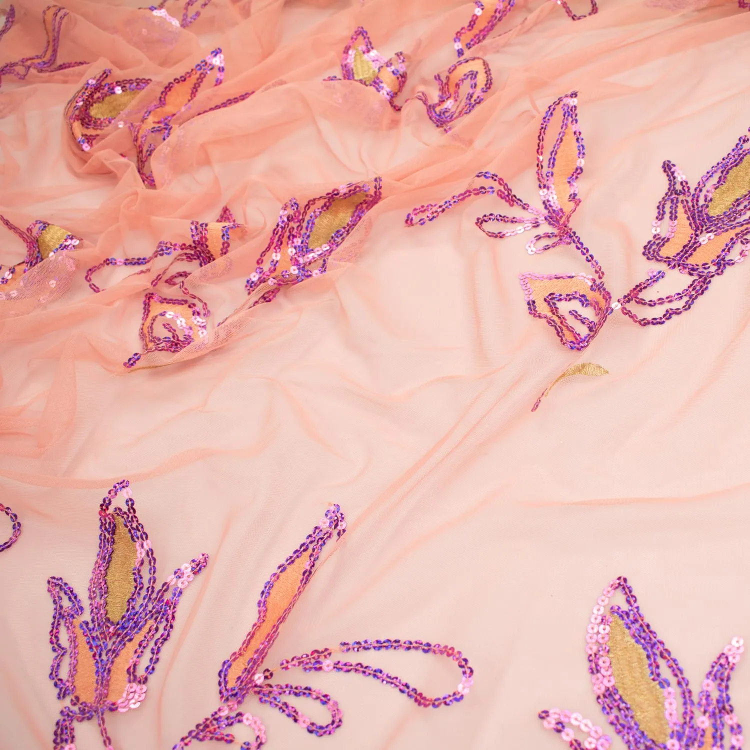 Light Sequin Tulle Lace Design-1