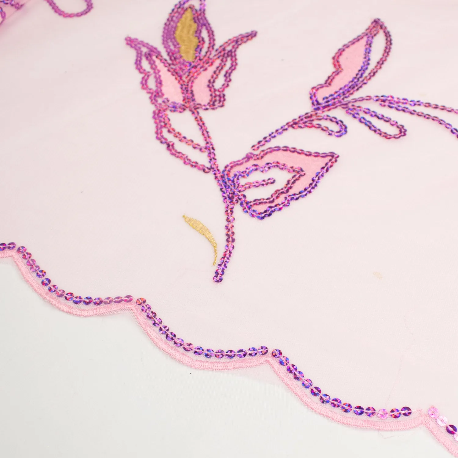 Light Sequin Tulle Lace Design-1