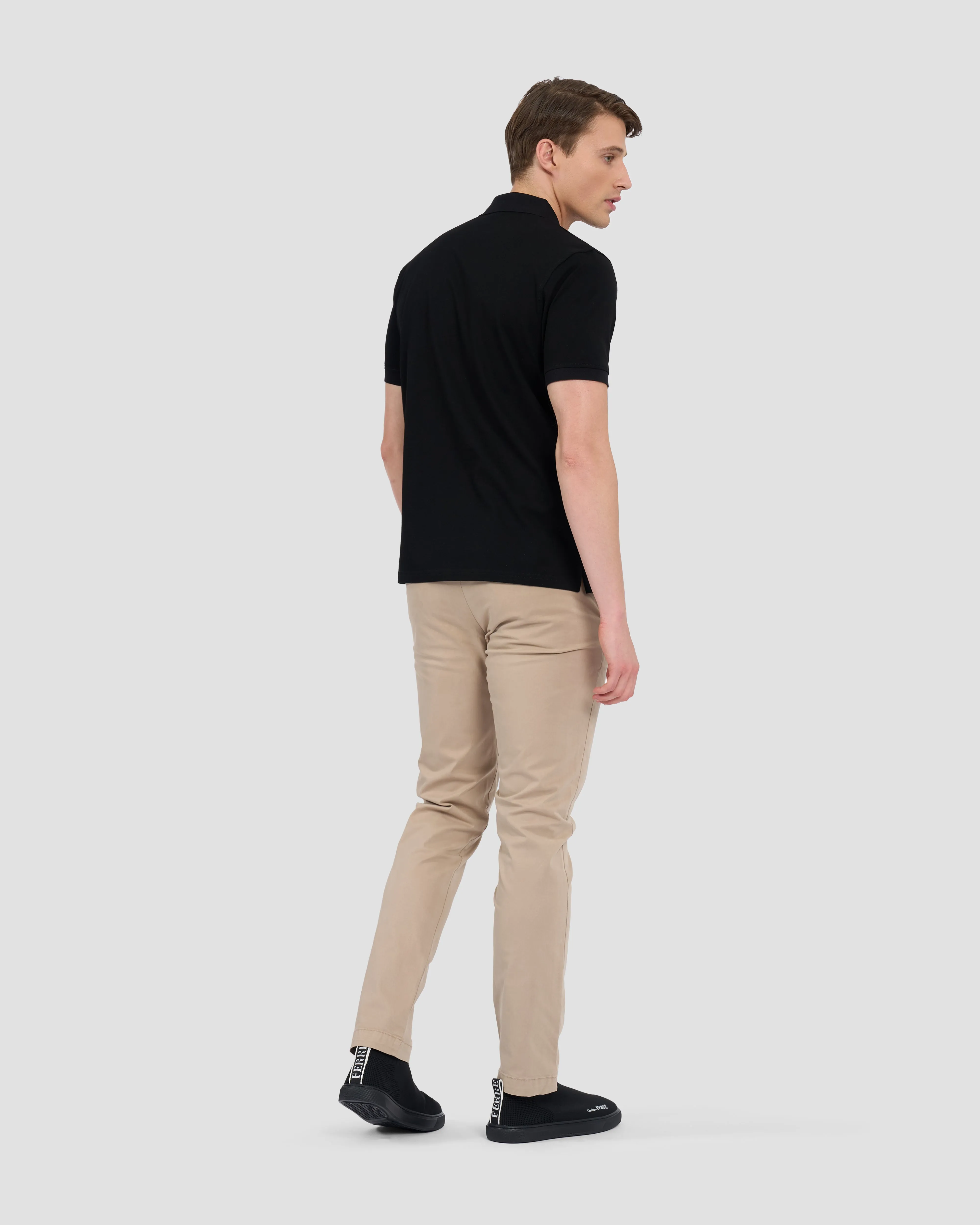 Metal Brand Patched Polo Shirt
