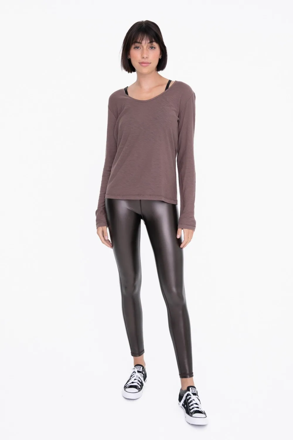 Mono B Glossy Liquid Highwaist Leggings
