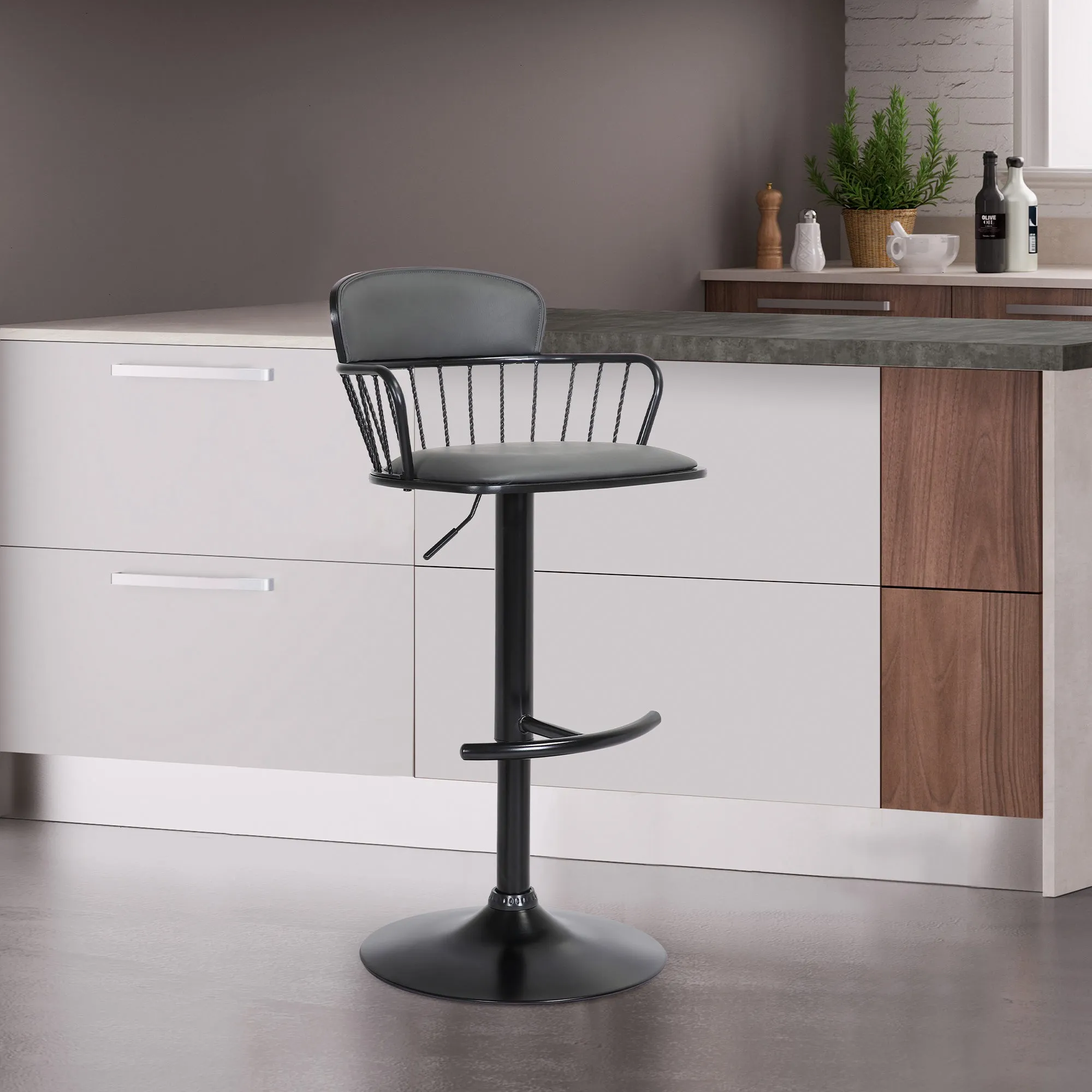 Nash Adjustable Swivel Counter Stool