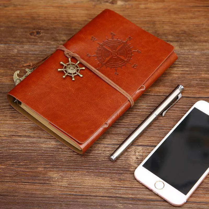 Nautical Faux Leather Notepad