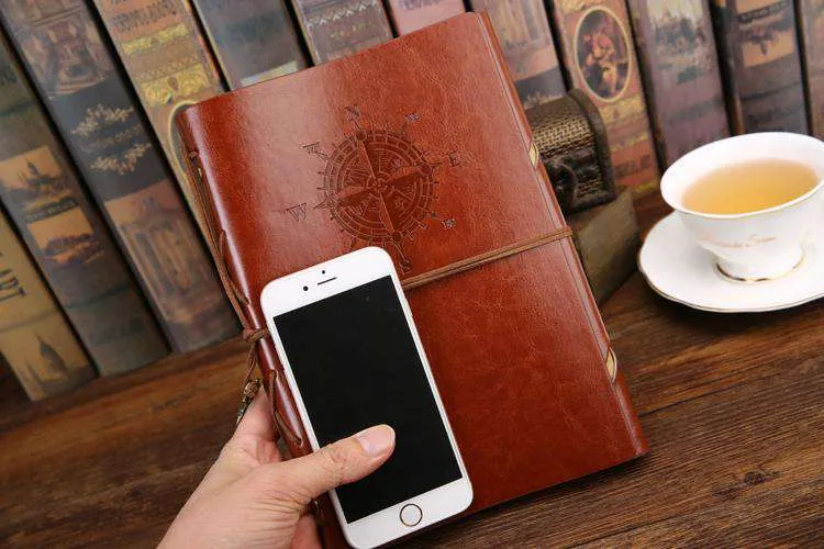 Nautical Faux Leather Notepad