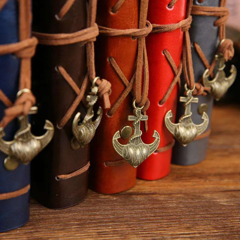 Nautical Faux Leather Notepad