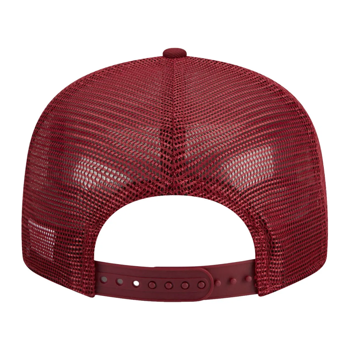 New Era Seminoles/Seminole Logo 9Fifty Adjustable Flatbill Snapback Trucker Cap - Garnet
