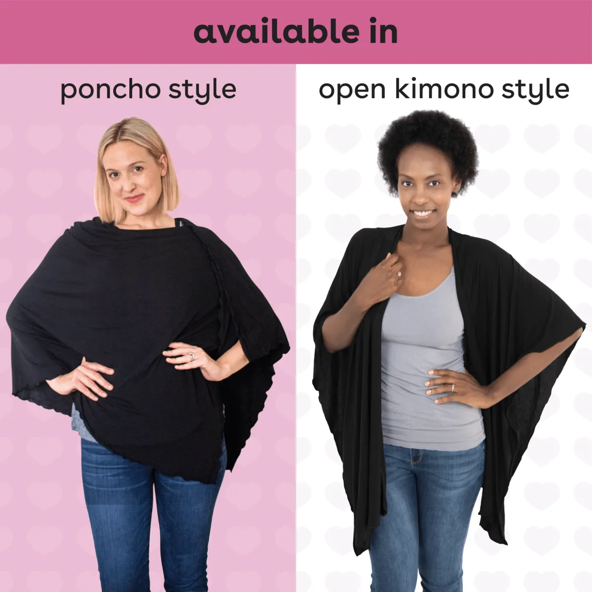 open nursing shawl