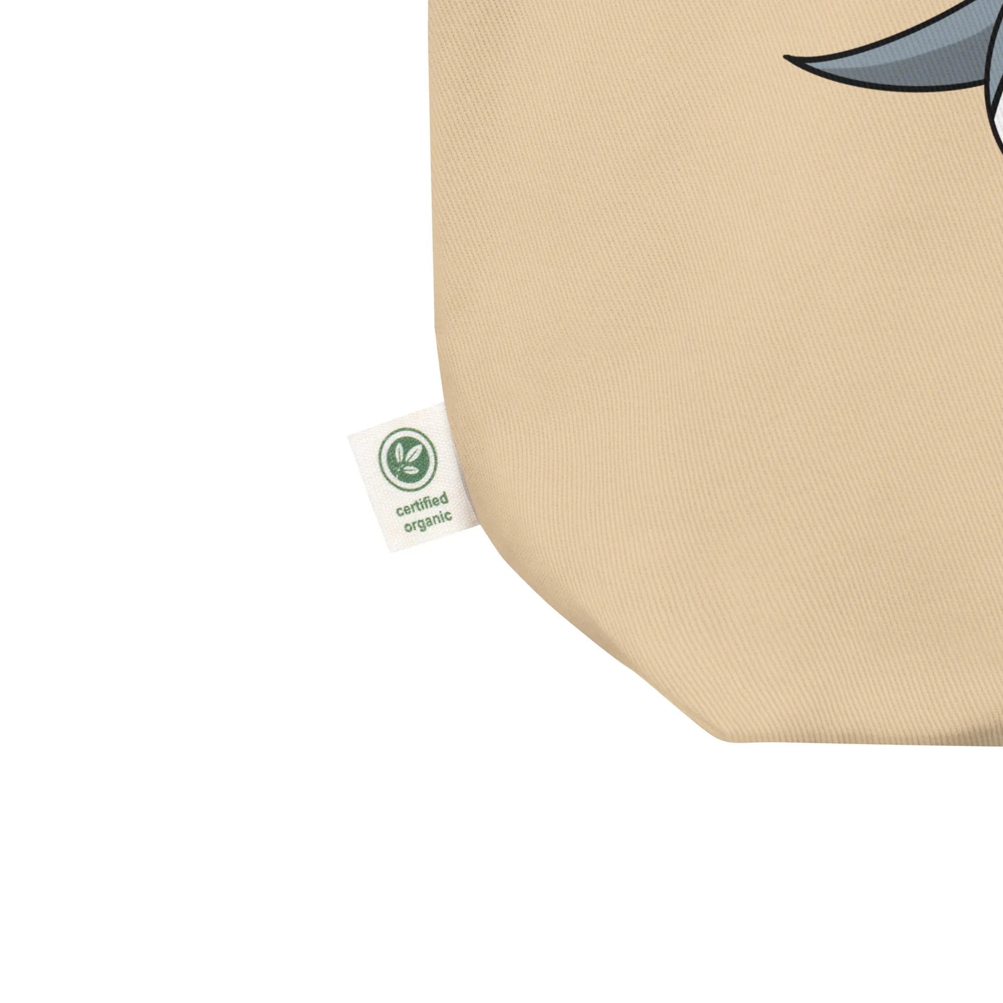 Organic Cotton Two Sided Shark Tote Bag - Eco-Friendly, Durable, and Stylish Grocery and Everyday Bag