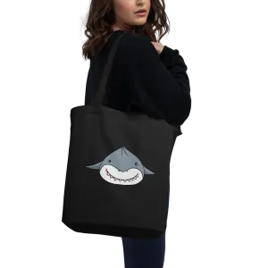 Organic Cotton Two Sided Shark Tote Bag - Eco-Friendly, Durable, and Stylish Grocery and Everyday Bag