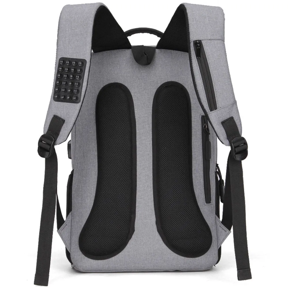 Oxford Backpack Handbag for Men & Boys Large Capacity Business Laptop Bag with USB Charging Port
