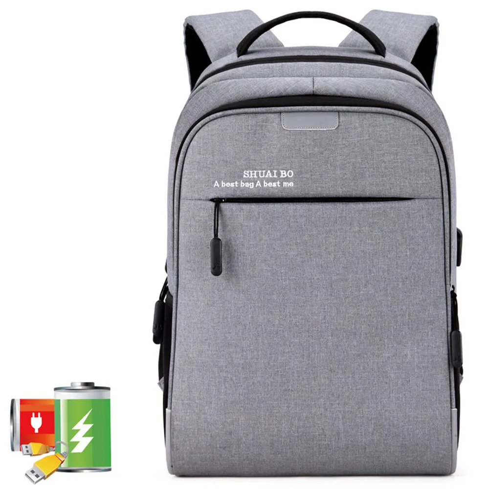 Oxford Backpack Handbag for Men & Boys Large Capacity Business Laptop Bag with USB Charging Port