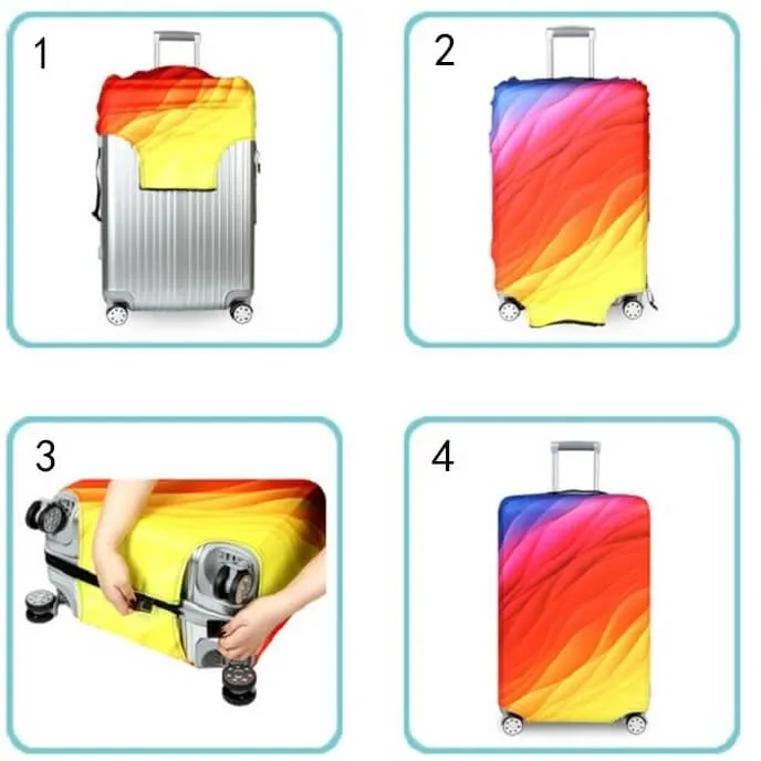 Pastel Scales | Standard Design | Luggage Suitcase Protective Cover