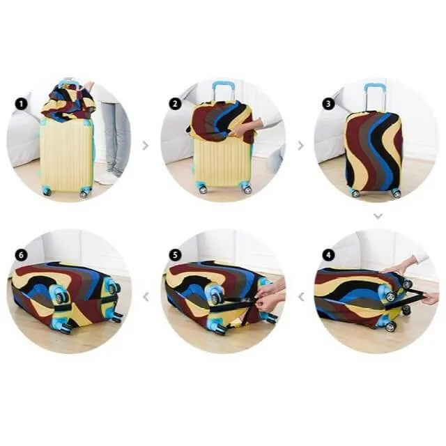 Pastel Scales | Standard Design | Luggage Suitcase Protective Cover