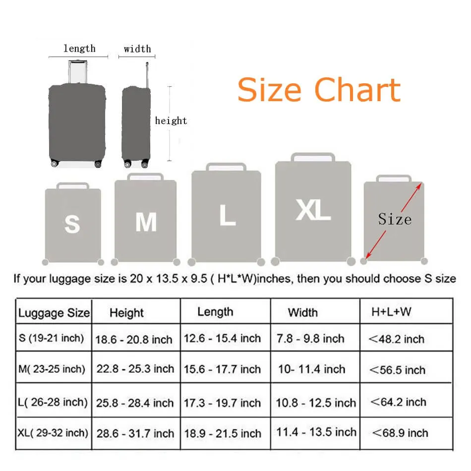 Pastel Scales | Standard Design | Luggage Suitcase Protective Cover