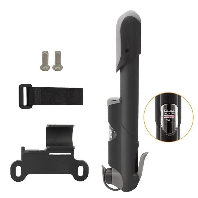Portable Bike Pump – Compact 120 PSI Pump with AV/FV Valve Compatibility, Durable Alloy Construction, and Pressure Gauge for On-the-Go Inflation