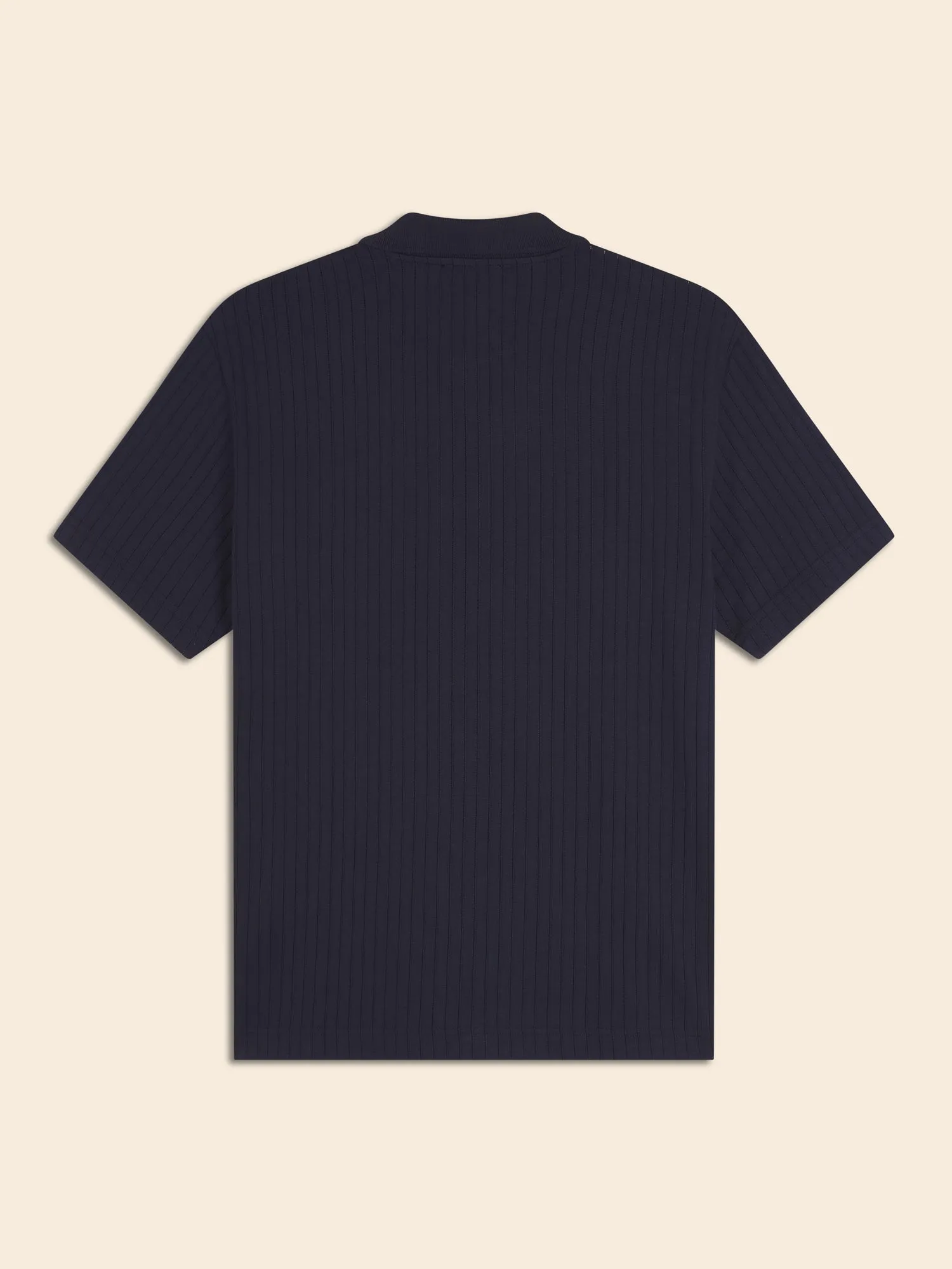 Ribbed Modal-Cotton Resort Shirt