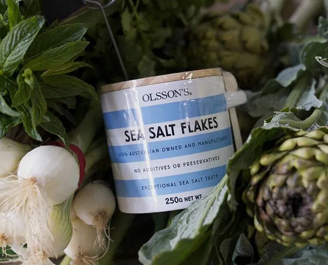 Sea Salt Flakes Stoneware Jar
