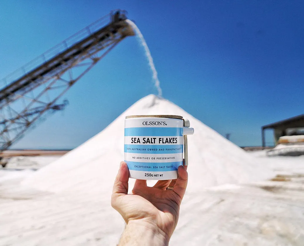 Sea Salt Flakes Stoneware Jar