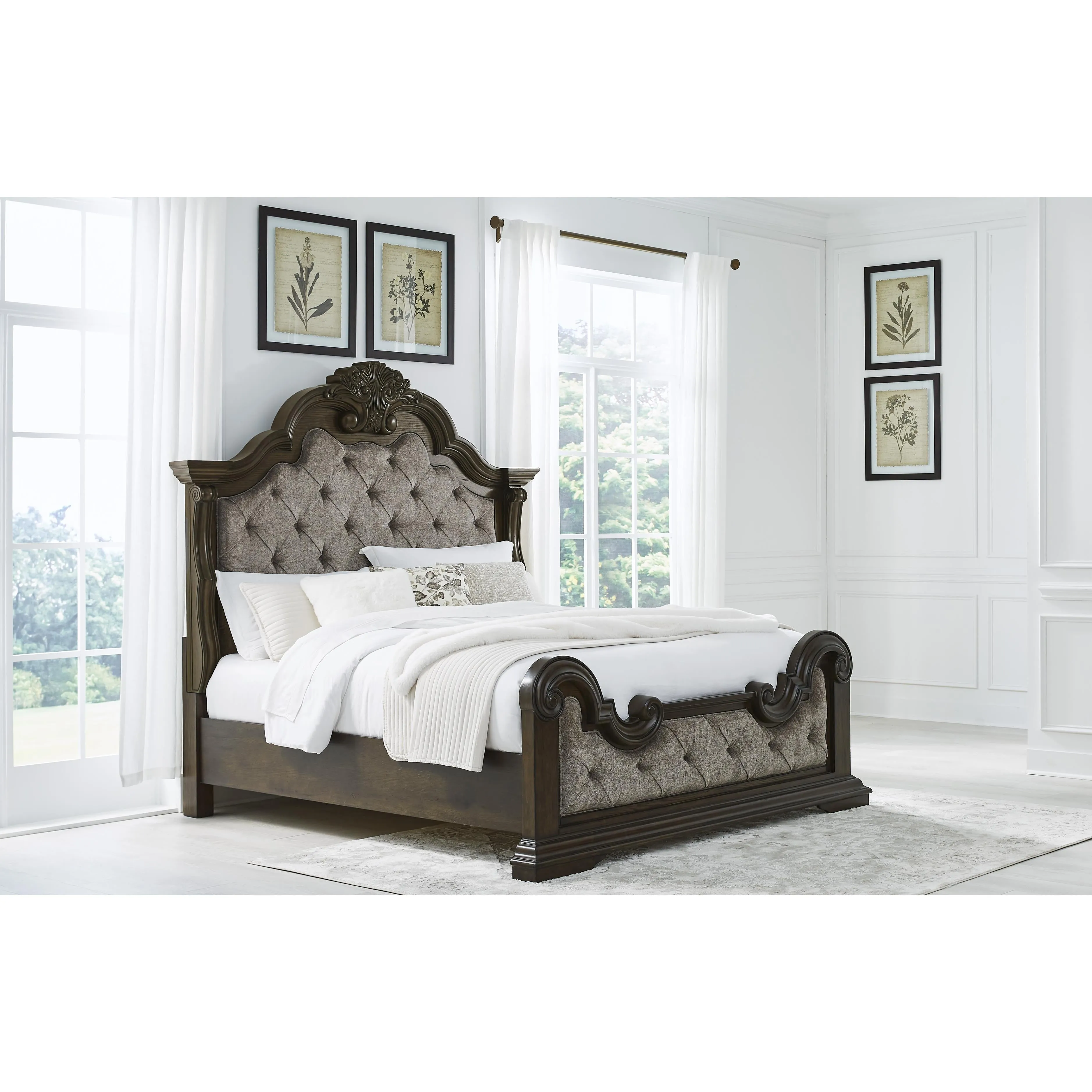 Signature Design by Ashley Maylee California King Upholstered Panel Bed B947-58/B947-56/B947-94