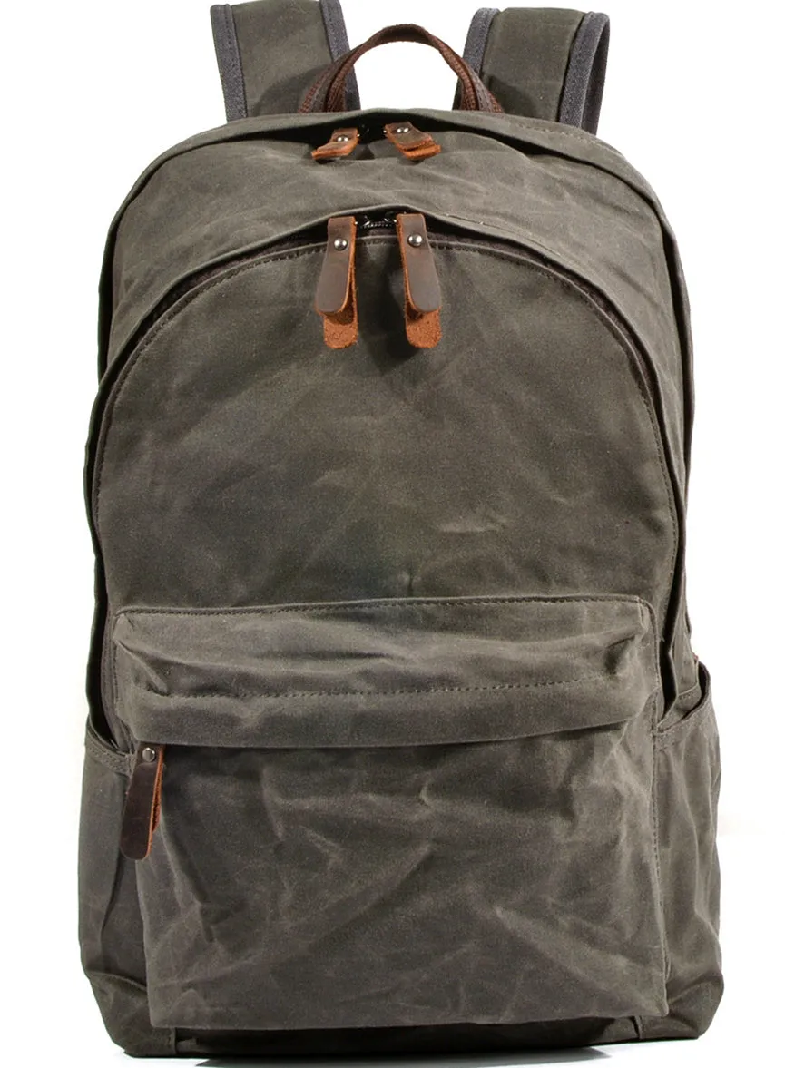 Student's Canvas Backpack School Bag