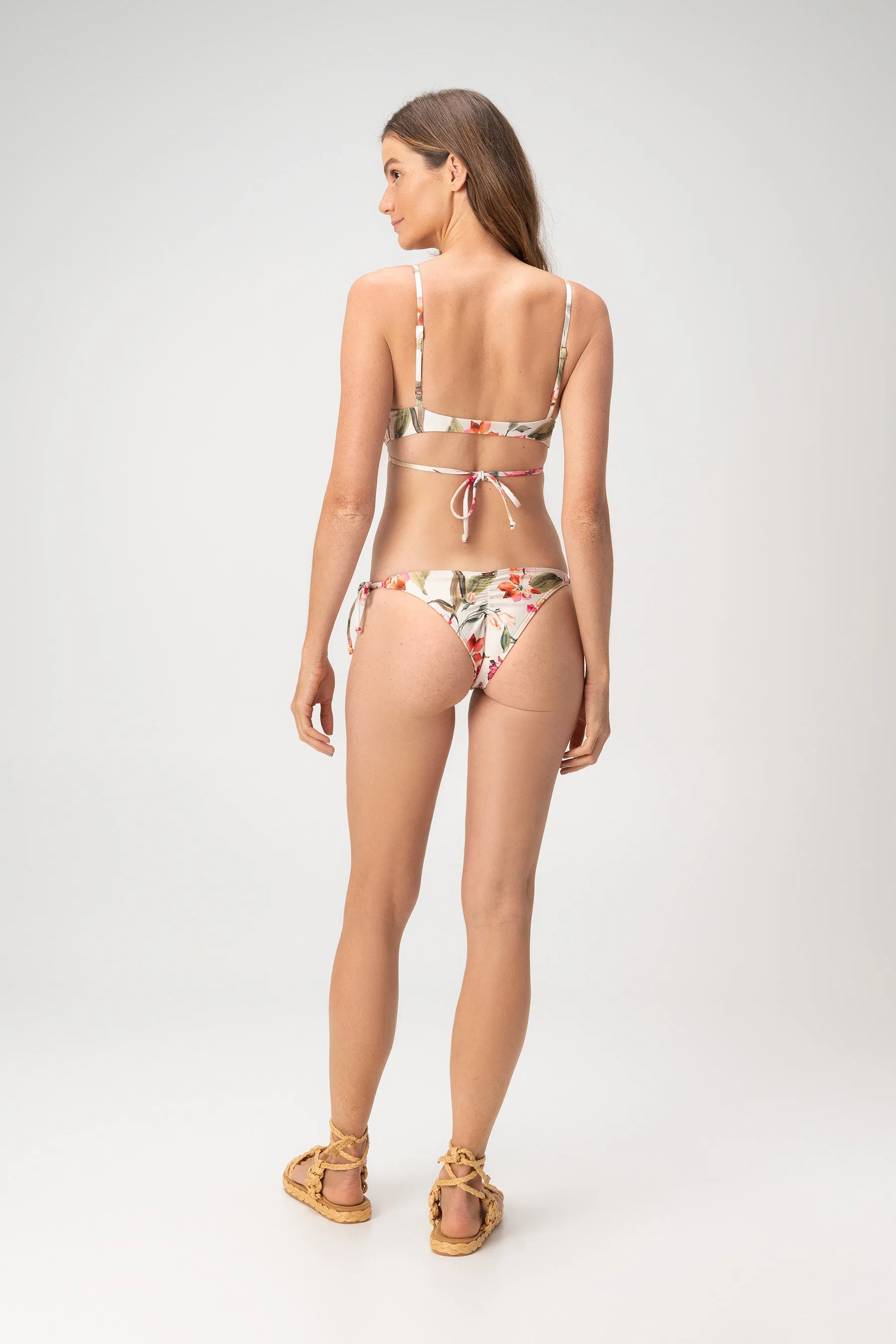 Summer Bloom Triangle Tie Top