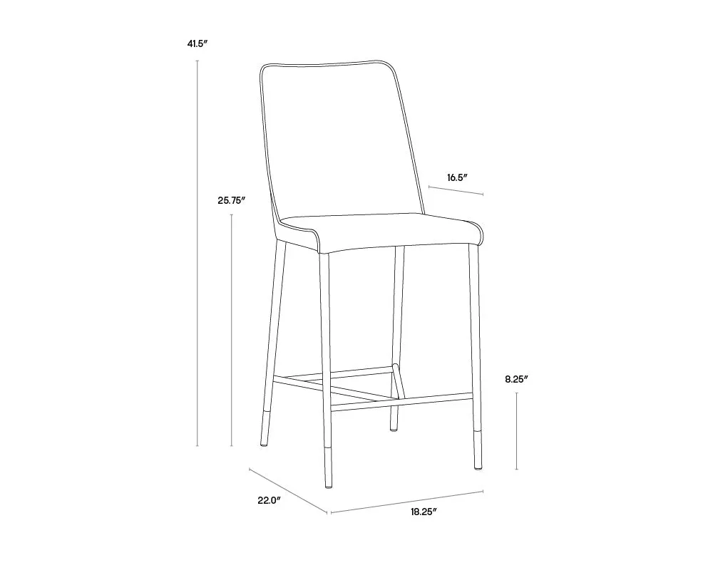 Sunpan Klaus Counter Stool