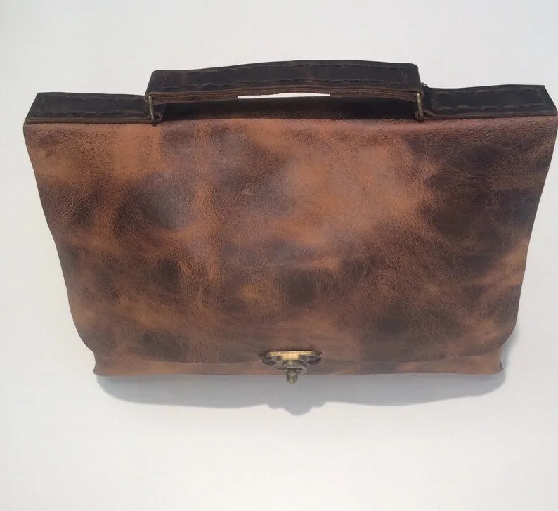 Tan Leather Portfolio