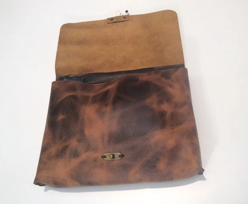 Tan Leather Portfolio