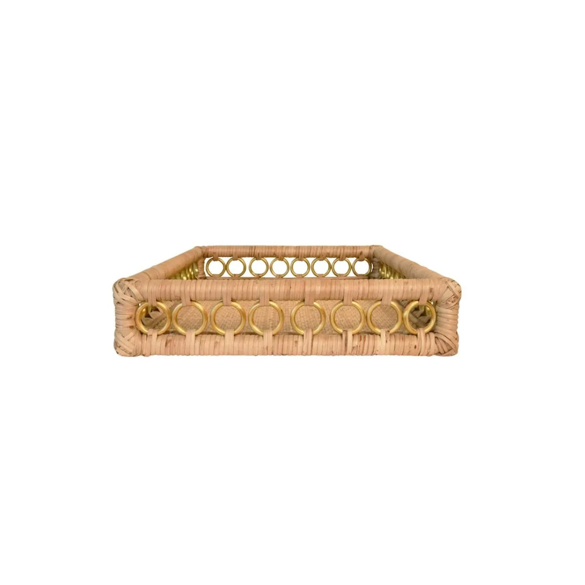 Tango Rattan Tray by Worlds Away