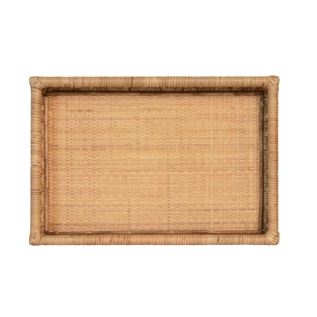 Tango Rattan Tray by Worlds Away