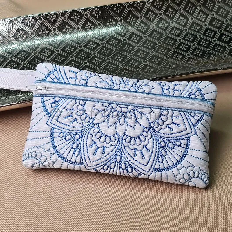 Tears on my Pillow ITH Zipper Purse